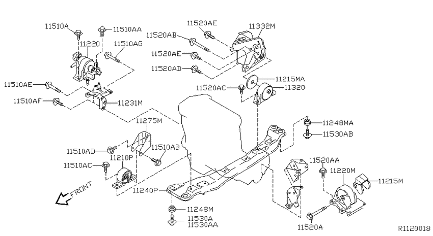 Engine & transmission   mounting