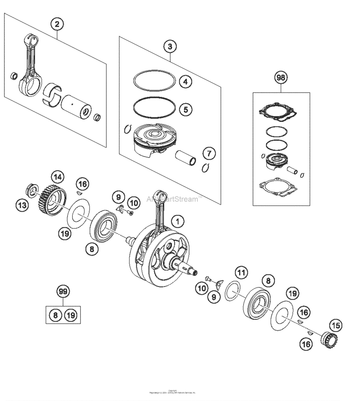 Crankshaft, Piston