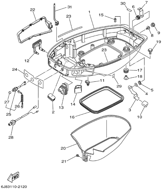 Bottom cowling