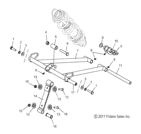 Suspension, Torque Arm, Front (155 Inch)
