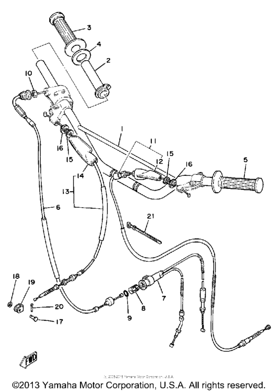 Handlebar - cable