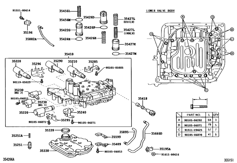 Valve Body & Oil Strainer (Atm)