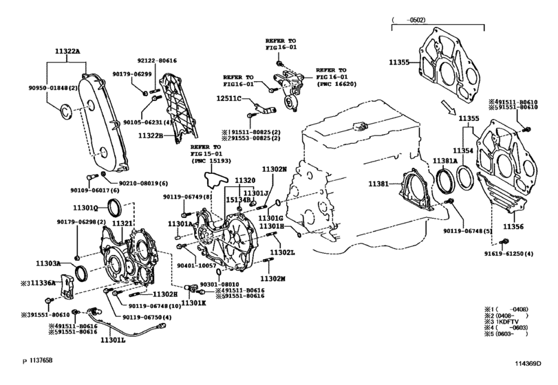 Timing Gear Cover & Rear End Plate