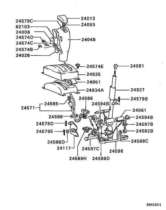 A/t floor shift linkage