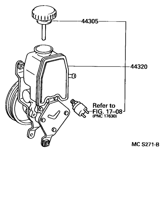 Vane Pump & Reservoir (Power Steering)