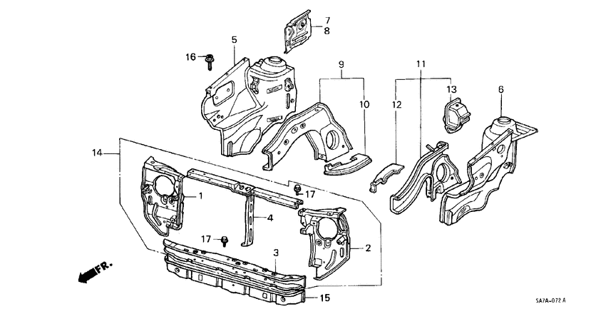Body structure components
