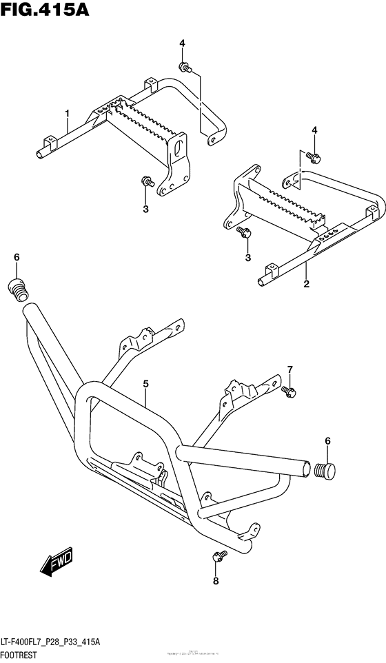 Footrest (Lt-F400Fl7 P28)