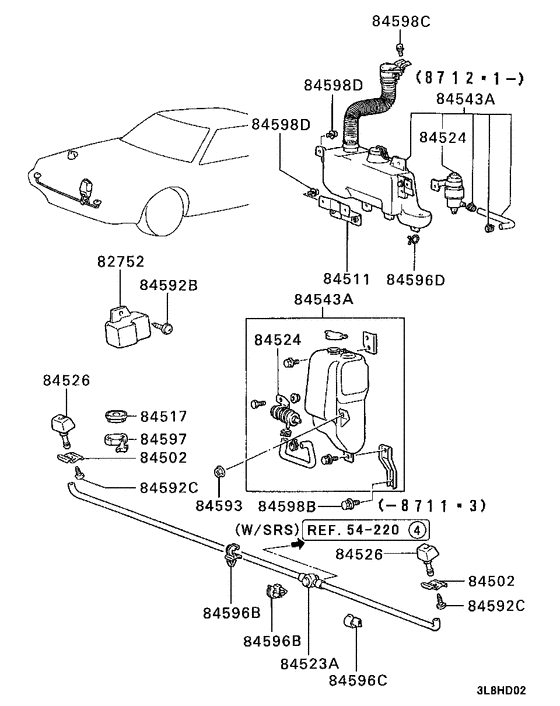 Headlamp wiper & washer
