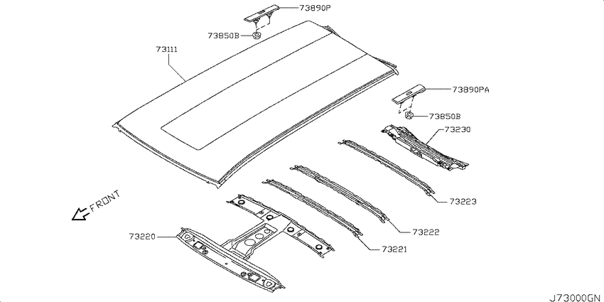 Roof panel & fitting