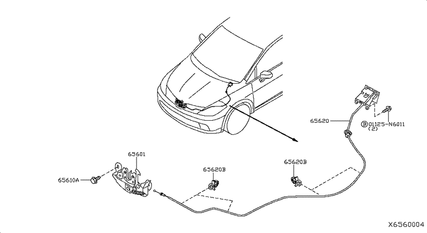 Hood lock control