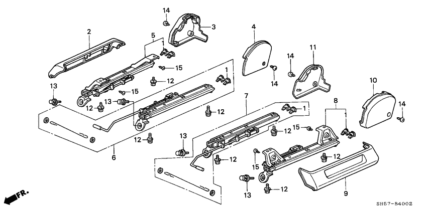 Front seat components