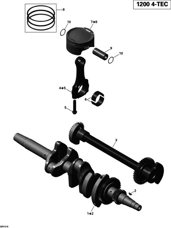 01- Crankshaft, Pistons And Balance Shaft
