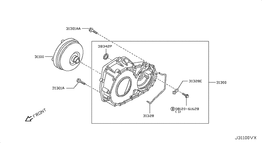 Torque converter,housing & case