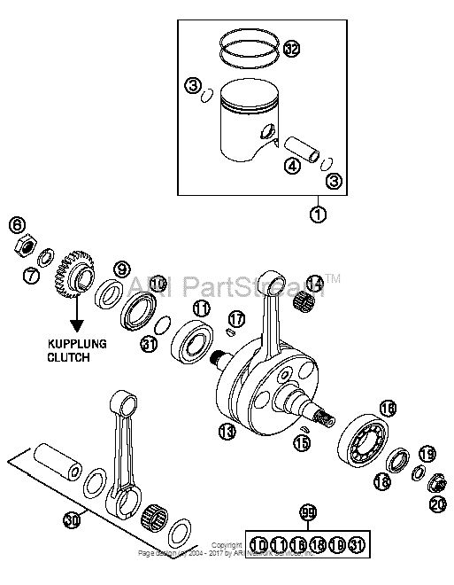 Crankshaft, Piston