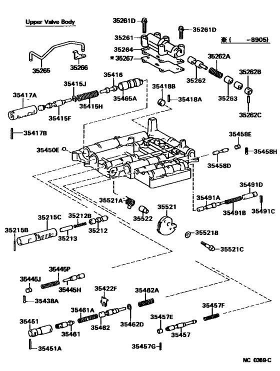 Valve Body & Oil Strainer (Atm)