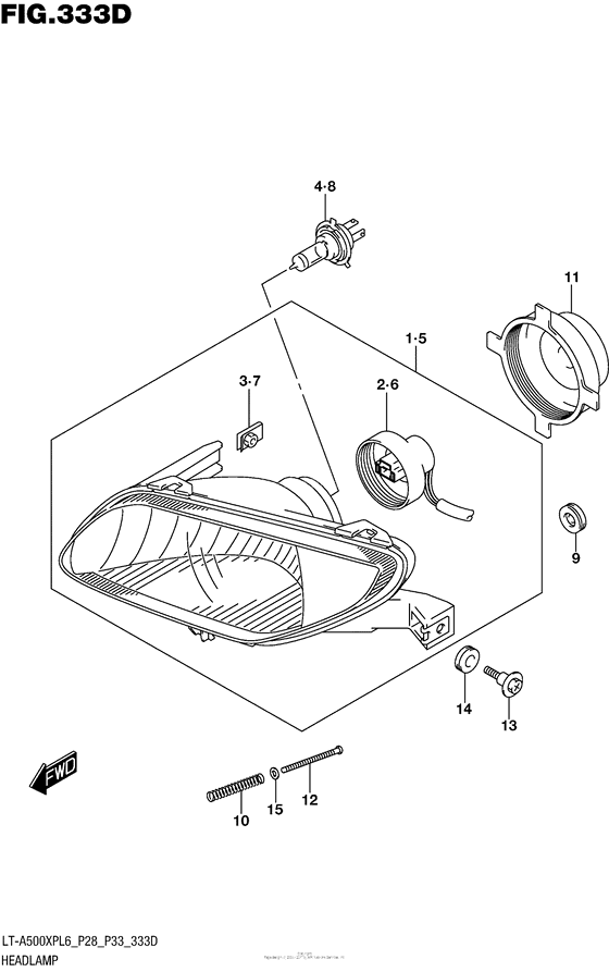 Headlamp (Lt-A500Xpzl6 P33)