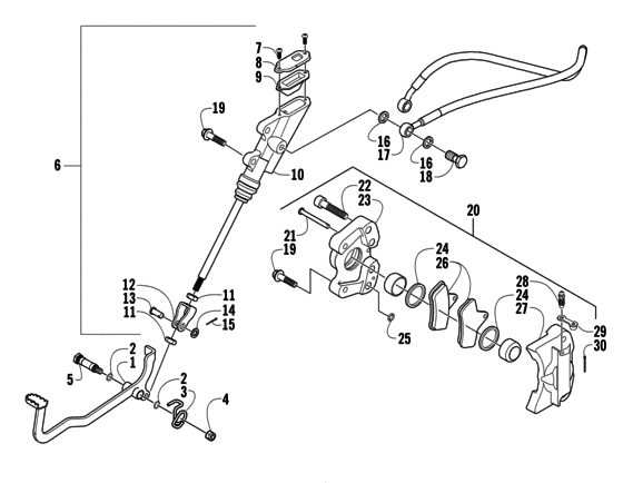 Auxiliary brake assembly