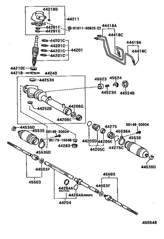 Front Steering Gear & Link