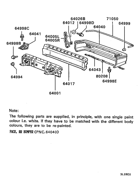 Rear bumper & support