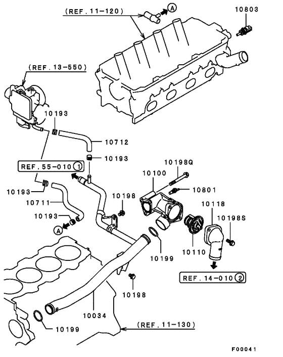 Water pipe & thermostat