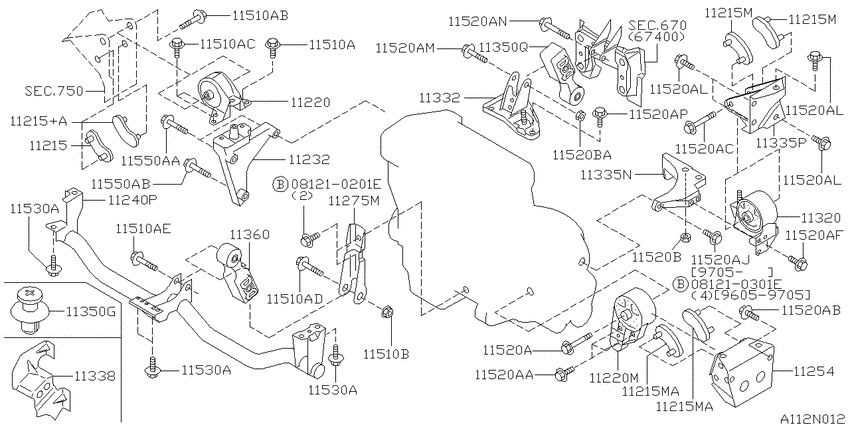 Engine & transmission   mounting