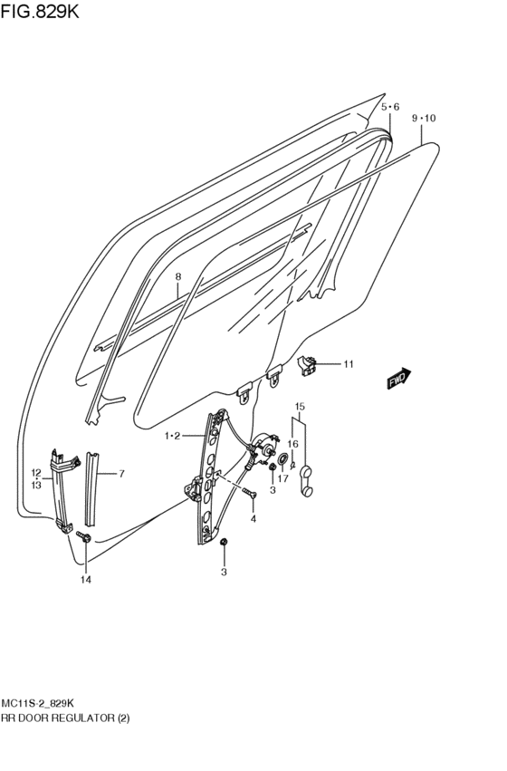 rear door regulator