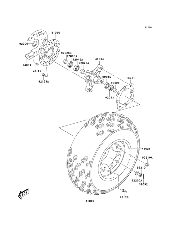 Front hub