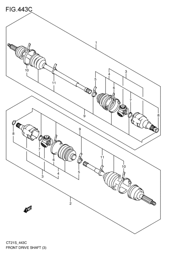 front-drive shaft