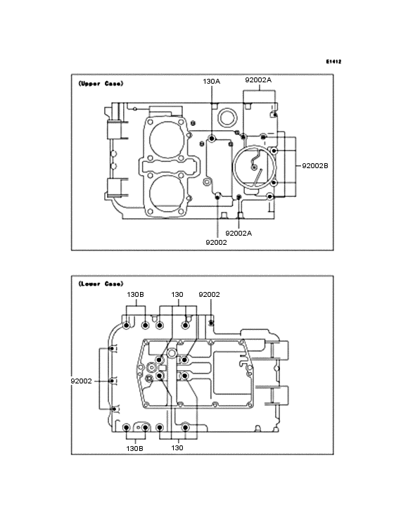 Crankcase bolt pattern