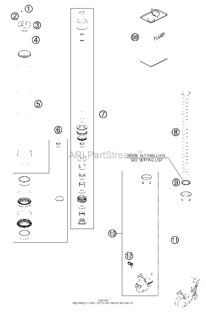 Front Fork Disassembled