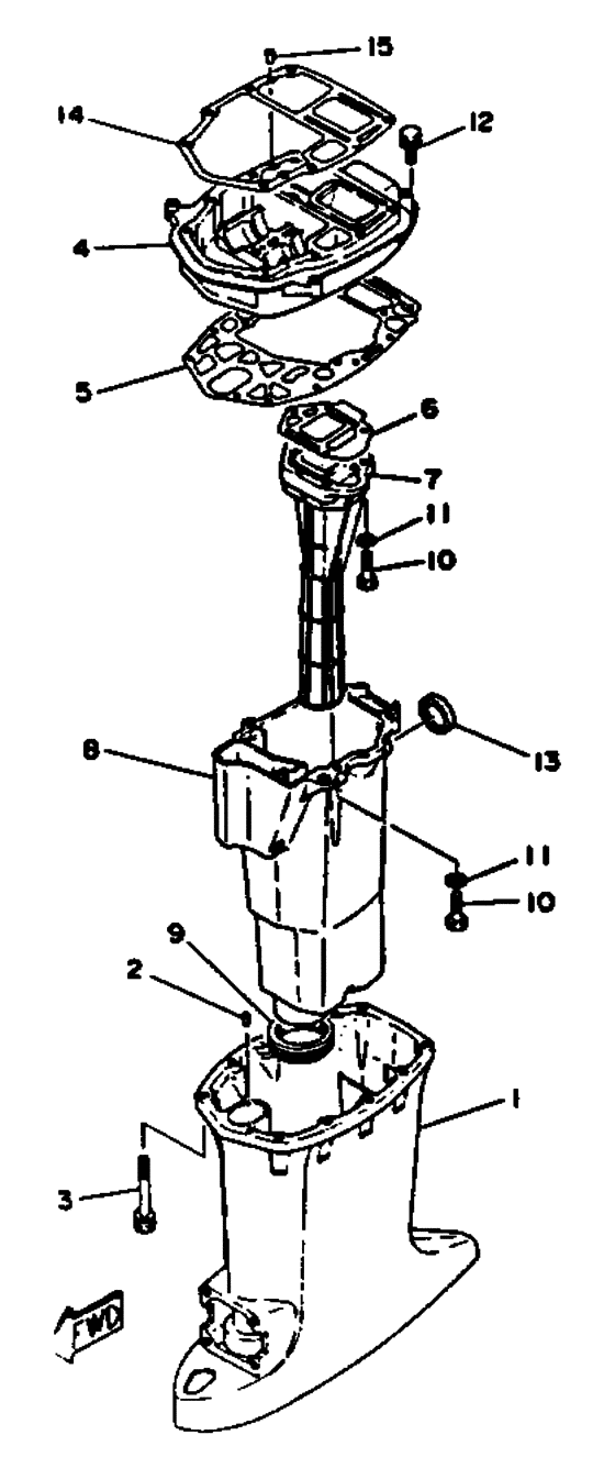 Upper casing