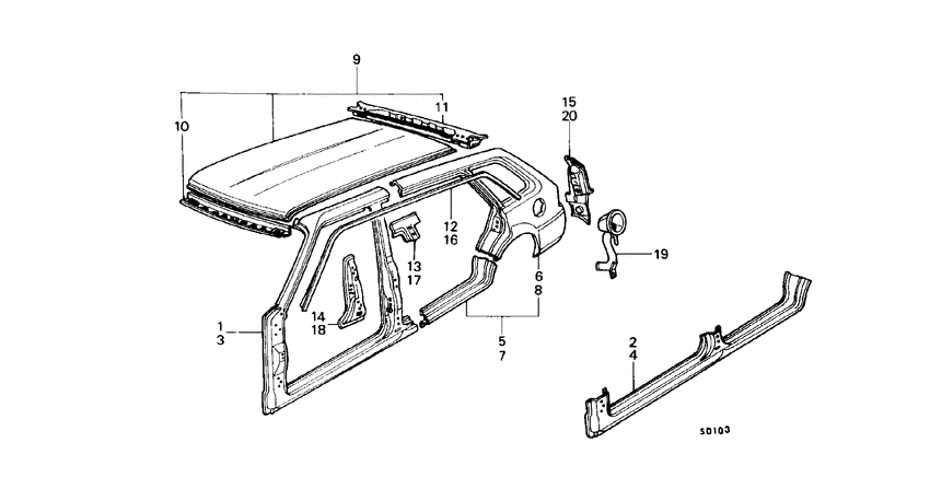 Body structure components
