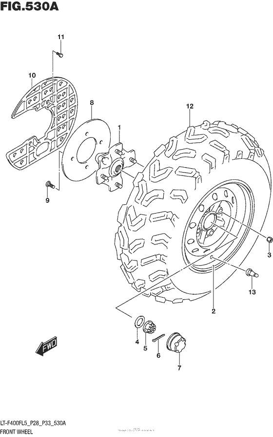 Front Wheel (Lt-F400Fl5 P28)
