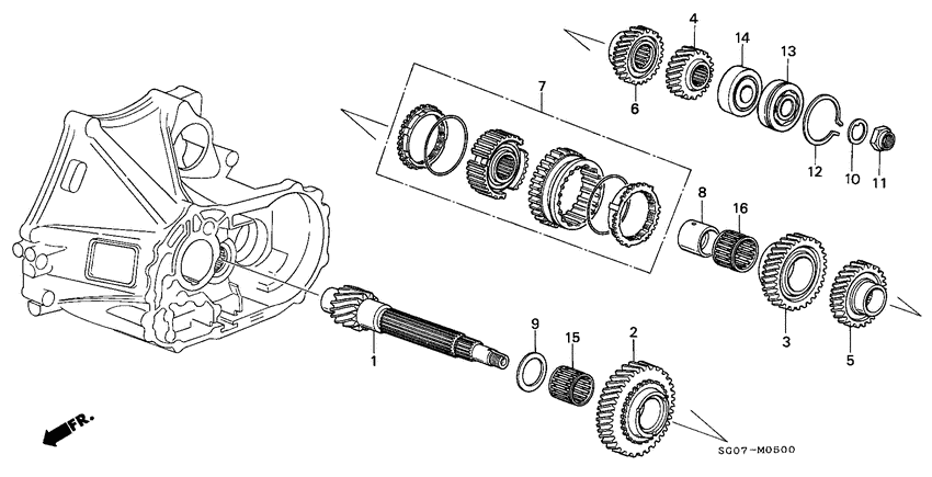 Countershaft/gear