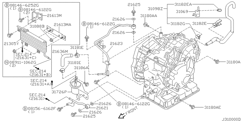 Auto transmission,transaxle & fitting