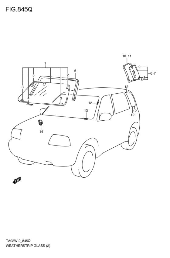 ウエザストリップ / glass