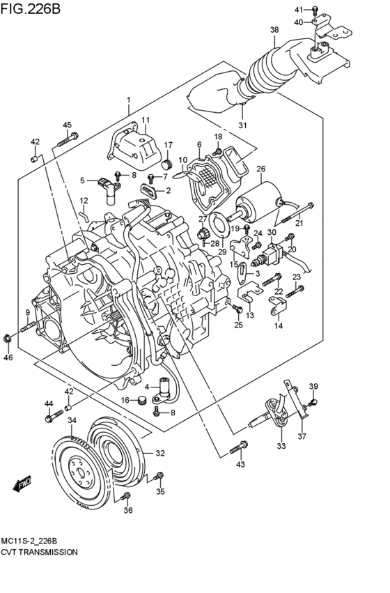 cvt - transmission assy