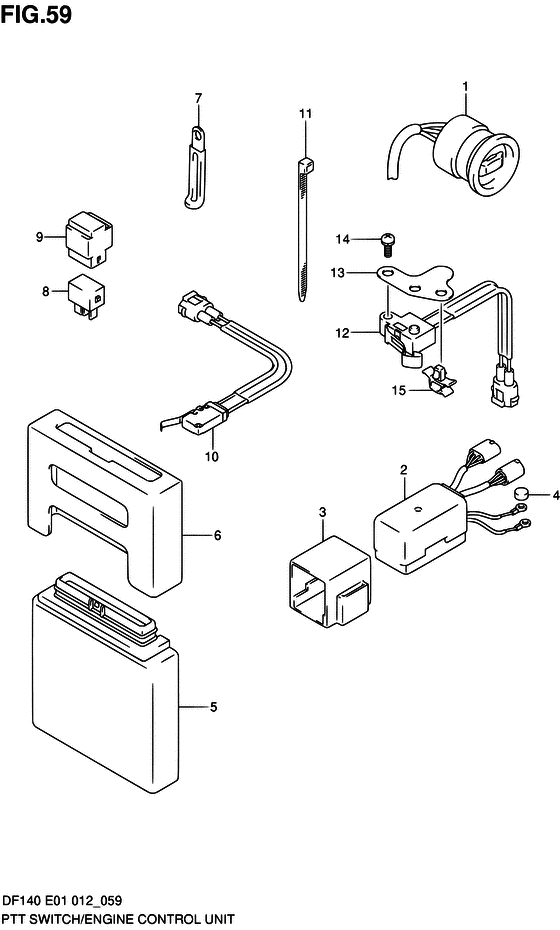 Ptt switch & engine control unit