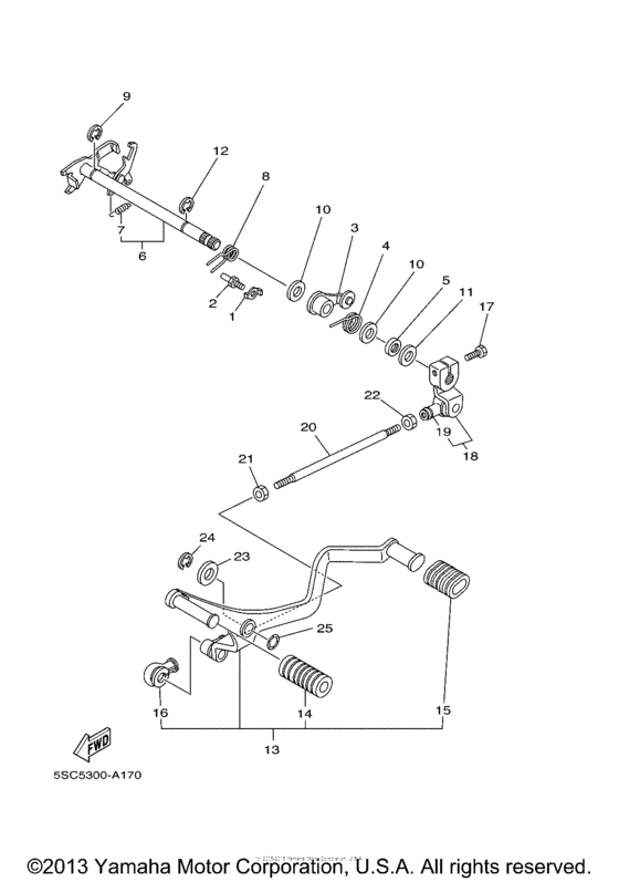 Shift shaft