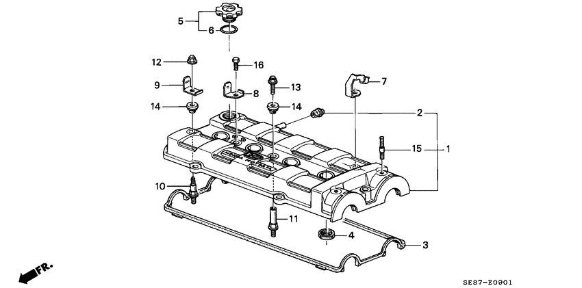 Cylinder head cover