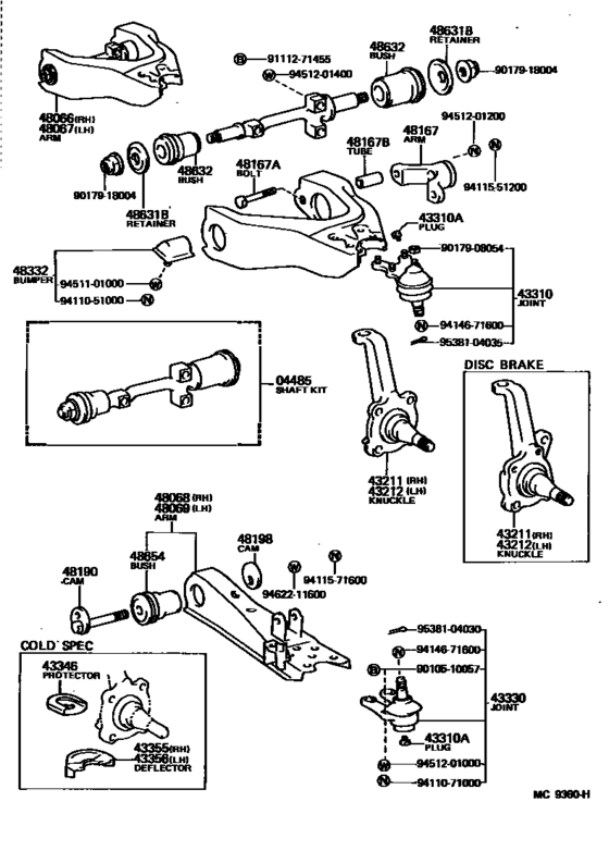 Front Axle Arm & Steering Knuckle