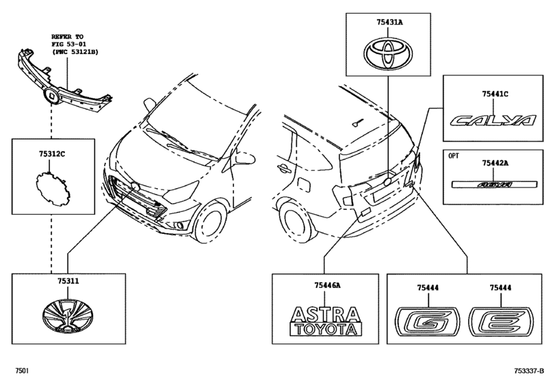 Emblem & Name Plate (Exterior & Interior)