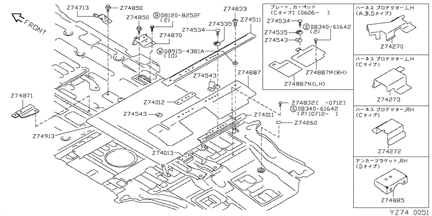 floor panel & fitting