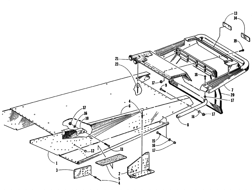 Tunnel and rear bumper