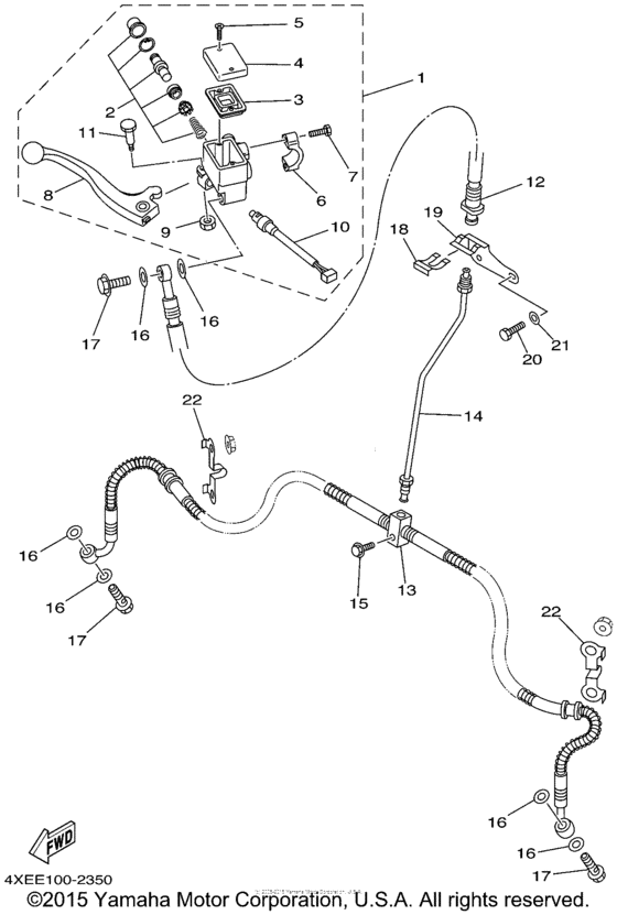 Front master cylinder