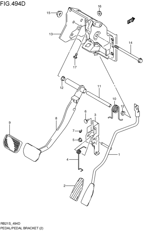 pedal / pedal bracket