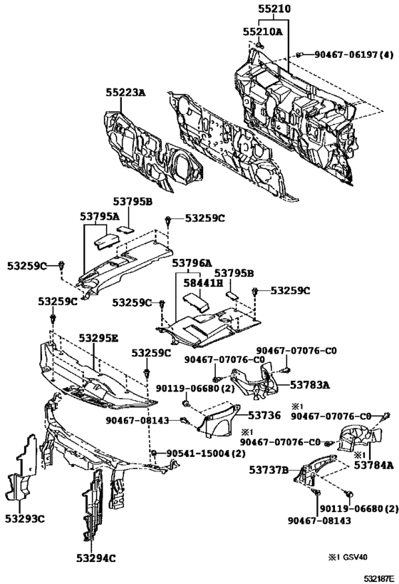 Front Fender Apron & Dash Panel