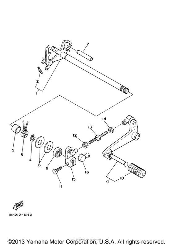 Shift shaft