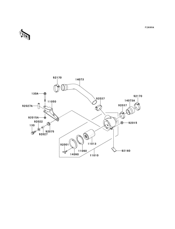 Optional parts(air cleaner-bel con)