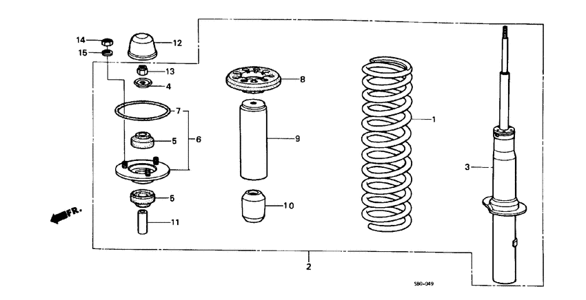 Front shock absorber